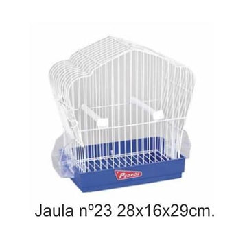 JAULA PAJARO 23 BLANCA  28x16x29cm.