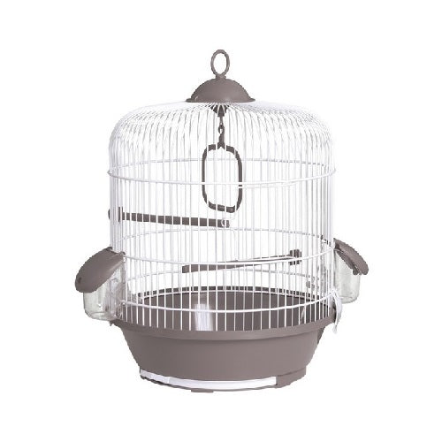 JAULA PAJARO 716 BLANCA GRIS 31.5x40cm. 