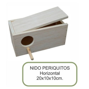 NIDO MADERA PERIQUITOS Horizontal 