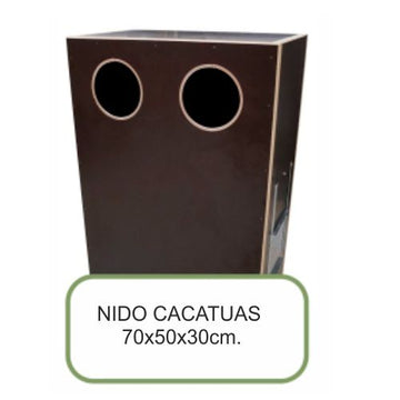 NIDO MADERA CACATUAS 