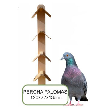 PERCHA MADERA PALOMAS  