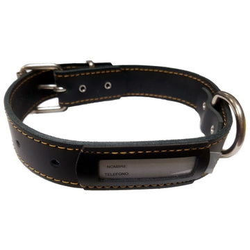 Collar Cuero Buzon Natural 50x3cm