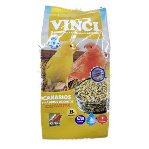 Pack de bienvenida para canario con mixtura, calcio y bloque mineral