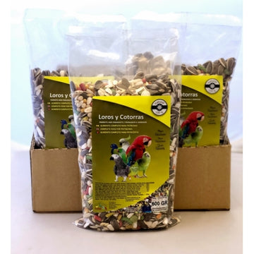 Loros y Cotorras 600 gr. Faunamix.