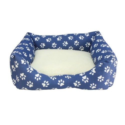 CAMA CUADRADA ESTRELLAS NEGRAS 50x45x17cm.