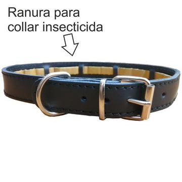 Collar Protect Cuero Natural 55x2.5cm