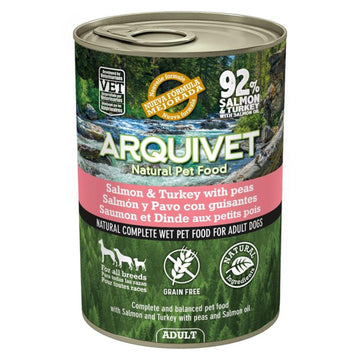 LATA SALMON Y PAVO Con Guisantes 400gr.