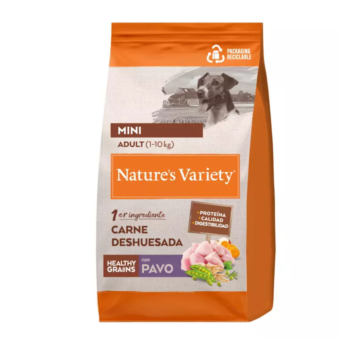 NATURES VARIETY HEALTHY GRAIN ADULT MINI PAVO 1.5 Kg