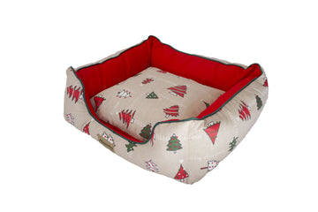 CUNA NAVIDAD ABETOS ROJO 45X40X20  
