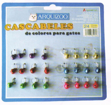 CASCABEL GATO COLORES 24 UDS.Arquizoo 