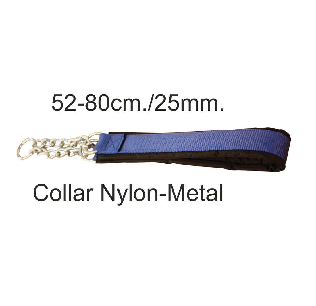 COLLAR NYLON/METAL AZUL 