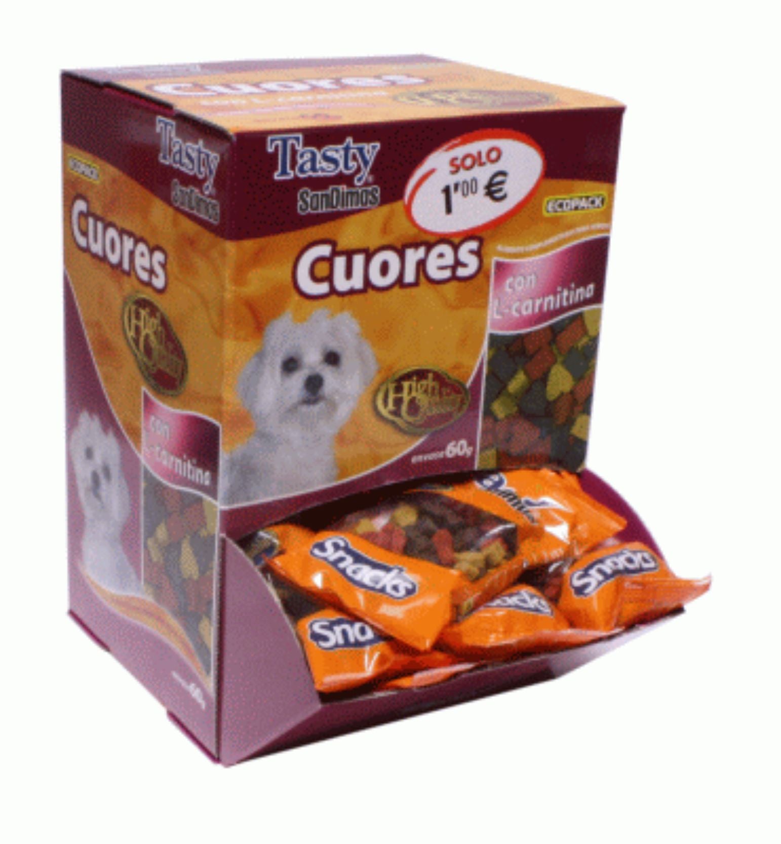 CUORES RAZA PEQUEÑA  60 GR. CAJA 40 UND.