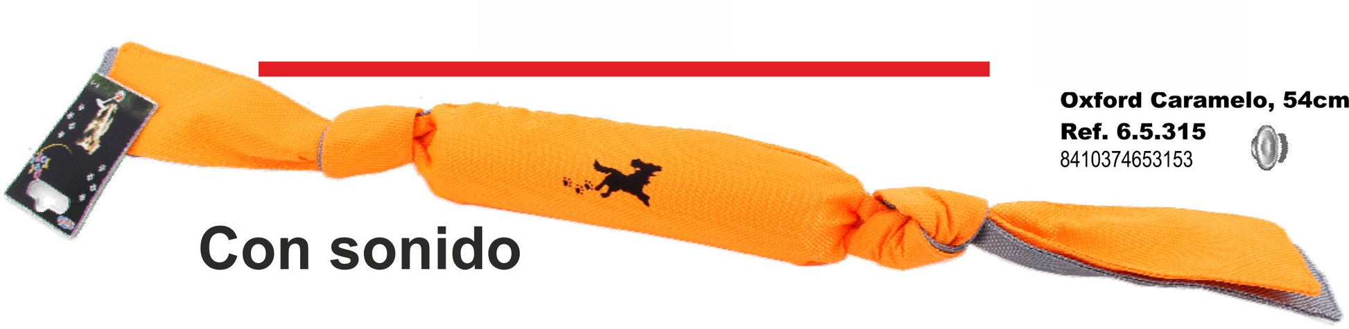CARAMELO OXFORD 54 CM. NARANJA 