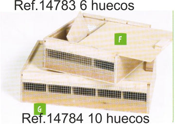 MALETERO 6 HUECOS 24X27X9CM.