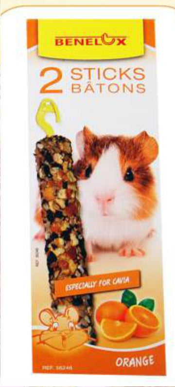 BARRITAS COBAYAS C/NARANJA 2uds.x55 gr.Benelux