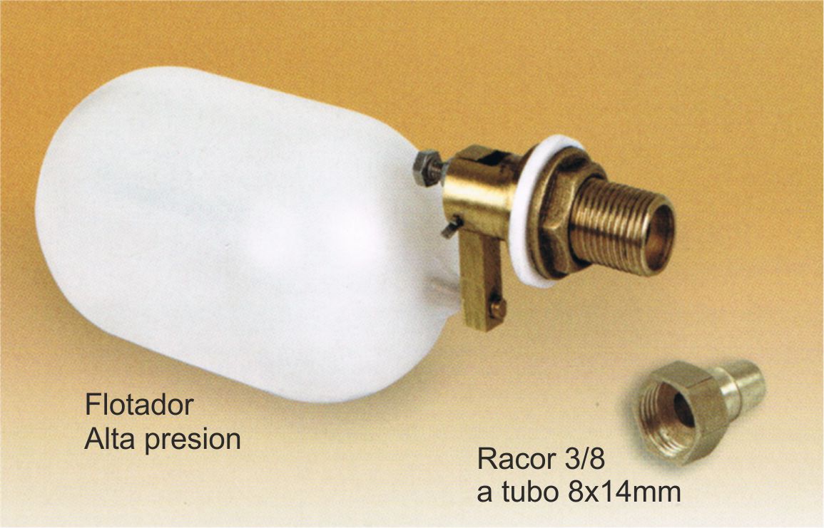 RACOR 3/8 A TUBO GRIS 8x14mm.