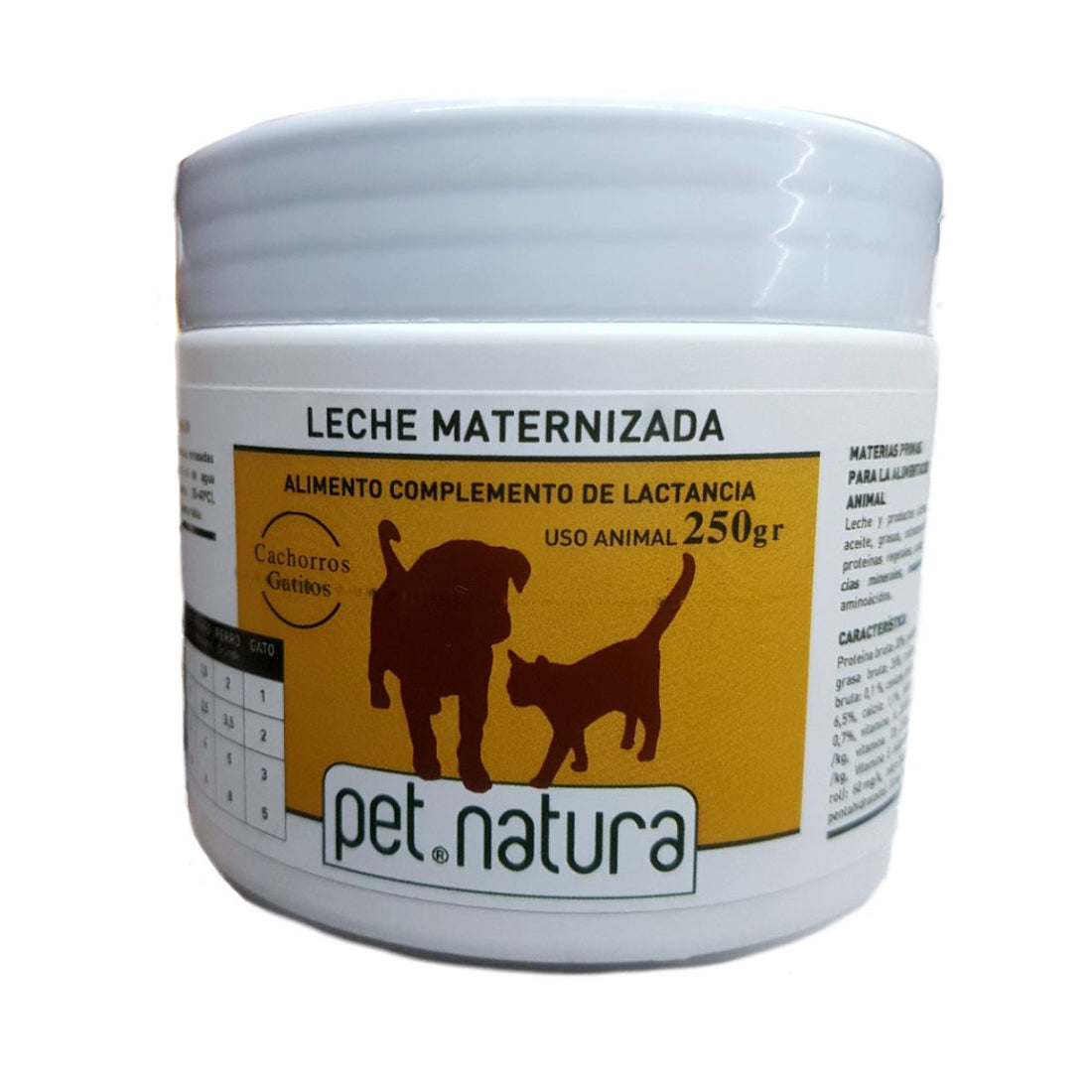 LECHE PERROS y GATOS 250 GR. PetNatura 